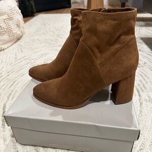 Brown Suede Ankle Boots - New